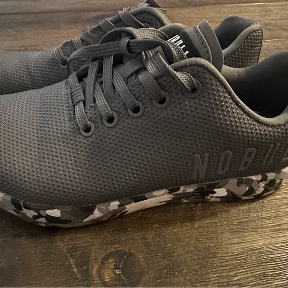 NOBULL Charcoal Sneakers with Camo Sole - Picture 3 of 6